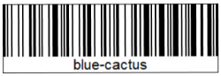 code barre blue cactus